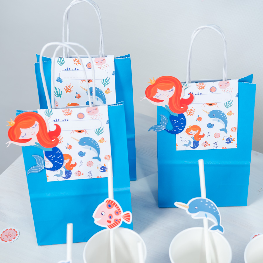 6 bolsas de regalos espacios - Reciclables para el cumpleaños de tu hijo -  Annikids