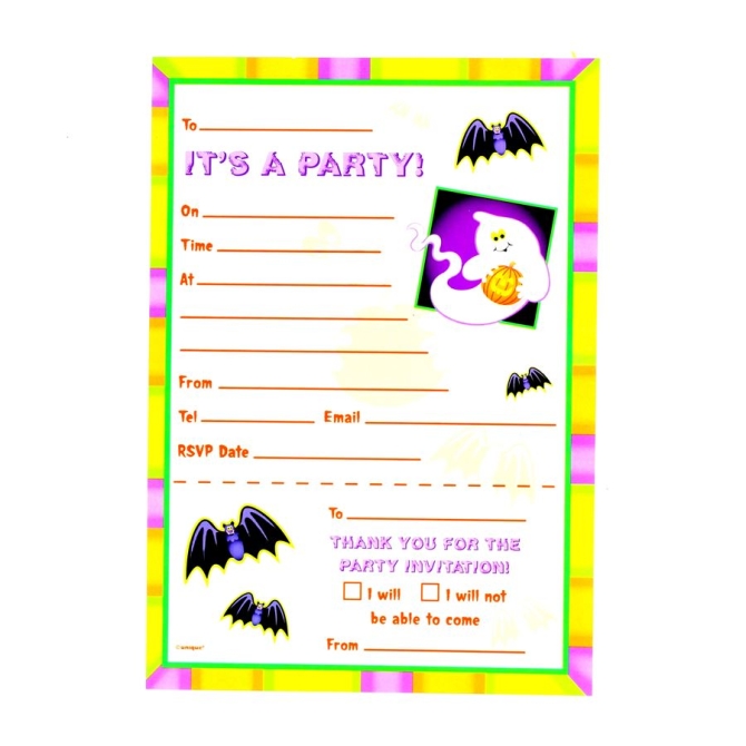 20 Invitaciones de Halloween 