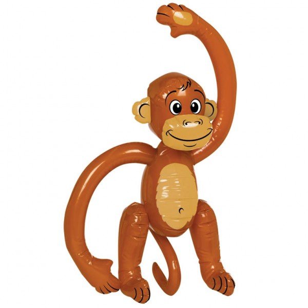 Globo inflable en forma de mono 