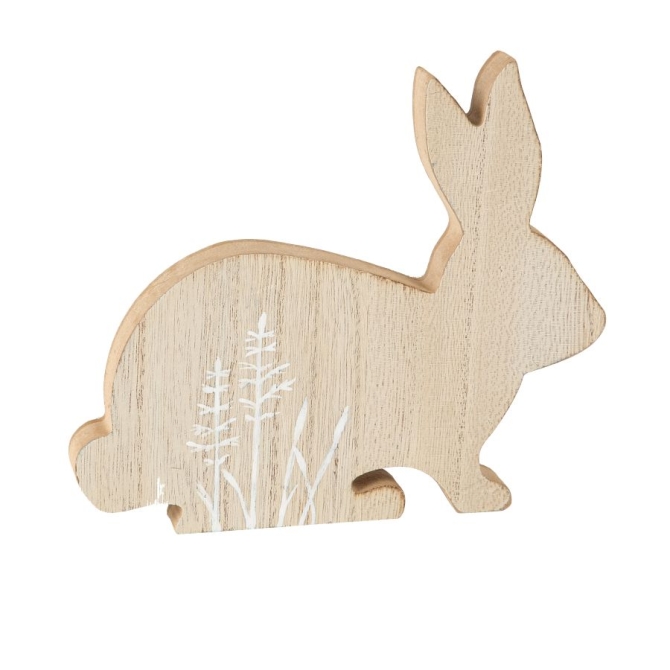 Decoracin Woodie Rabbit (16, 5 cm) - Madera 