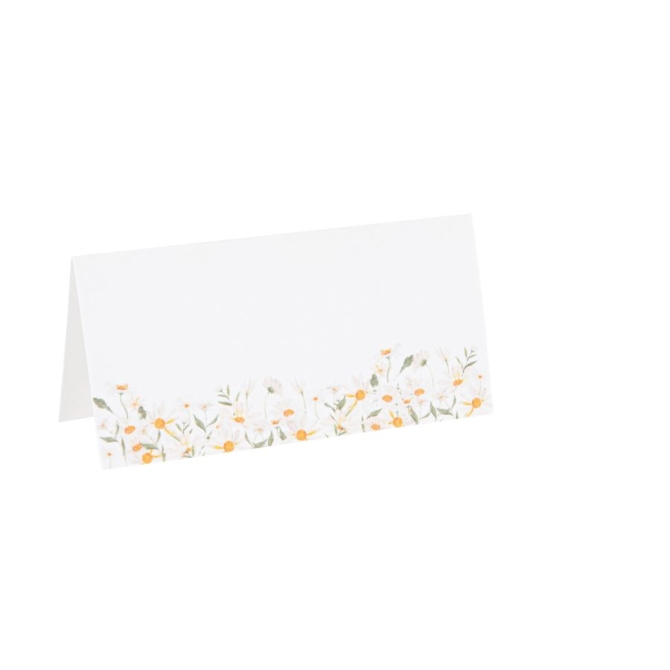 10 tarjetas de mesa Daisy 