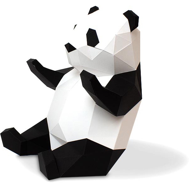 Trofeo Pequeo Panda - Papel 3D 
