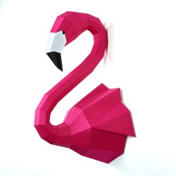 Trofeo Flamenco Rosa - Papel 3D. n1