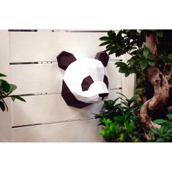 Trofeo Cabeza de Panda - Papel 3D. n2