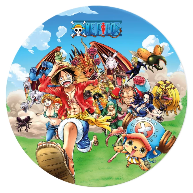 Disco de tarta Dragn One Piece (19 cm) 