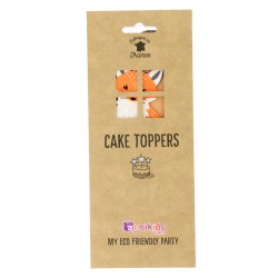 Cakes toppers Animales del bosque - reciclables. n3