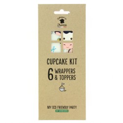 Kit Cupcake Animal Granja - Reciclable. n6