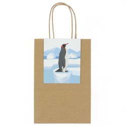 6 bolsas de regalo de animales polares - reciclables. n3