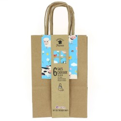 6 bolsas de regalo Animales de granja - Reciclables. n6