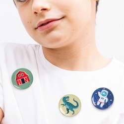 6 Chapas Dinosaurios. n1