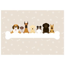 6 manteles individuales para perros.. n3