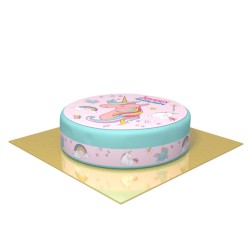 Tarta Unicornio Arcoiris -  20 cm. n1