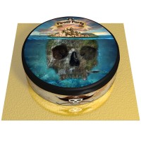 Tarta Pirata Isla Fantasma -  20 cm Vainilla