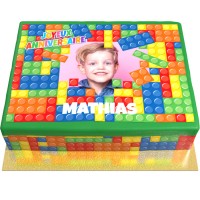 Tarta Block Party personalizable - 26 x 20 cm