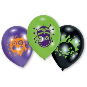 6 globos de Halloween para nios