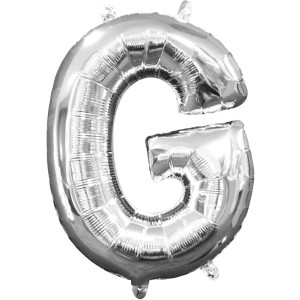 Globo Letra G Plata (33cm)