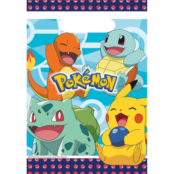 8 bolsas de regalo Pokmon Friends 