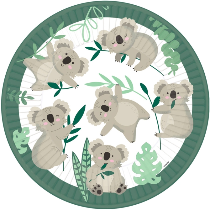 8 platos de koala 