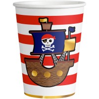 Contiene : 1 x 8 vasos pirata