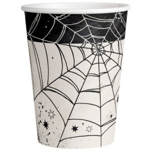 8 tazas de tela de araa de Halloween