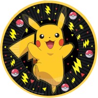 Contiene : 1 x 8 platos Pokemon Pikachu