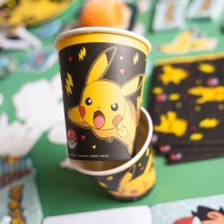 8 vasos Pokemon Pikachu. n1