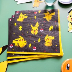 16 servilletas Pokemon Pikachu. n1