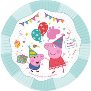 8 platos de fiesta de Peppa Pig