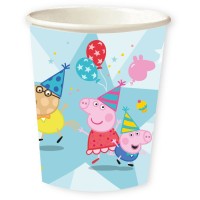 8 vasos de fiesta de Peppa Pig