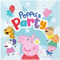 16 servilletas de fiesta de Peppa Pig