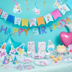 Guirnalda Letras Feliz Cumpleaos Fiesta Peppa Pig. n2