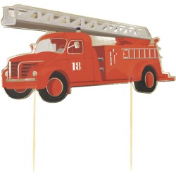 6 Cake Toppers - Bomberos. n2