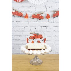 6 Cake Toppers - Bomberos. n5