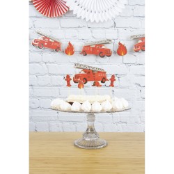 6 Cake Toppers - Bomberos. n6