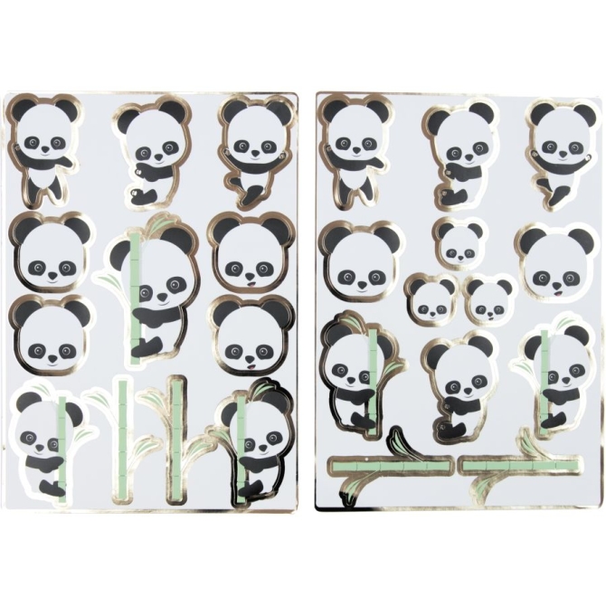 25 Pegatinas - Panda beb 