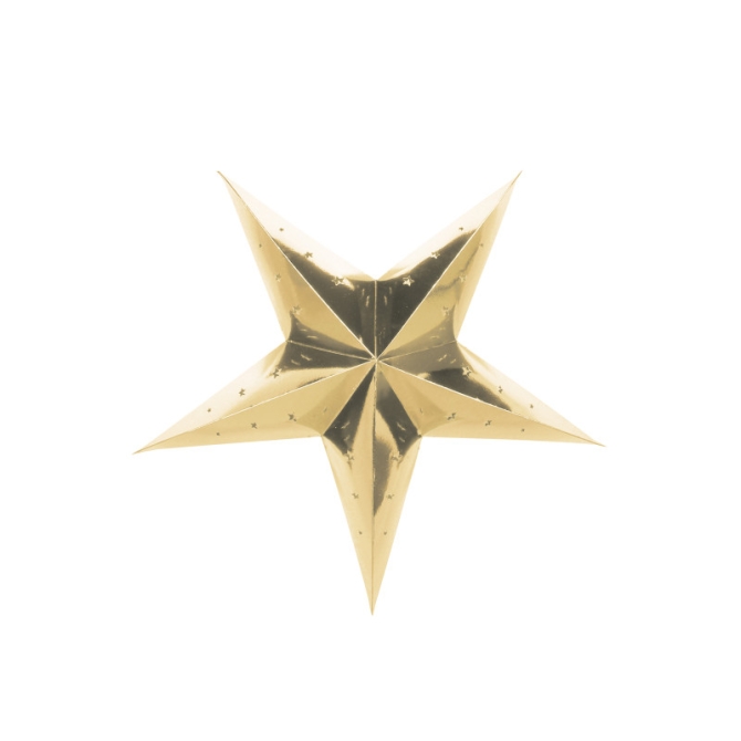 Estrella dorada grande -  60 cm 