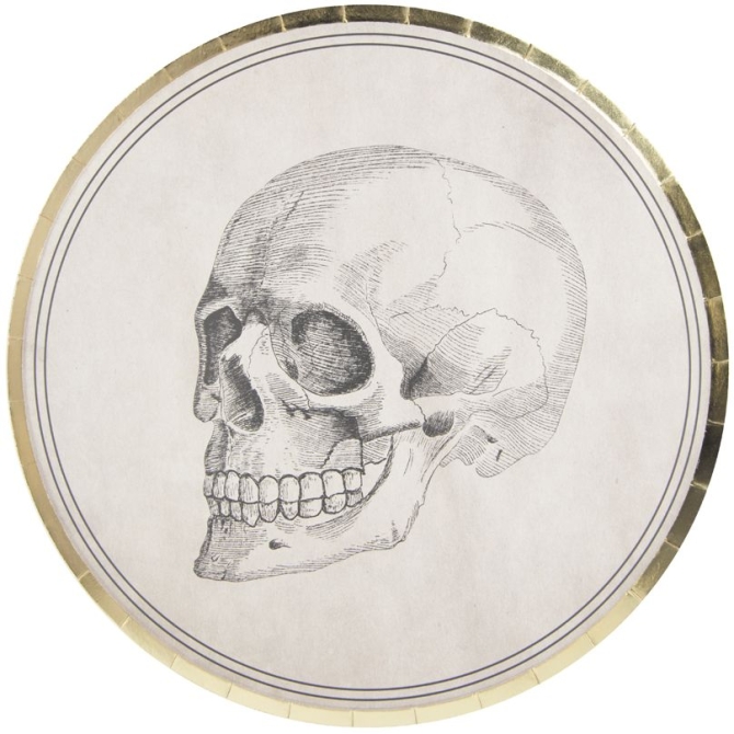 8 Platos de calavera - Gabinete de Curiosidades 