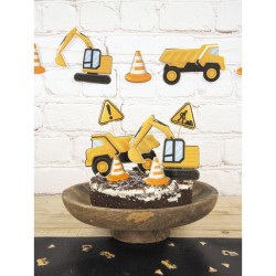 6 Cake Toppers - Construccin. n2