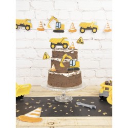 6 Cake Toppers - Construccin. n3