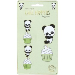 3 Decoraciones para Tartas - Baby Panda. n1