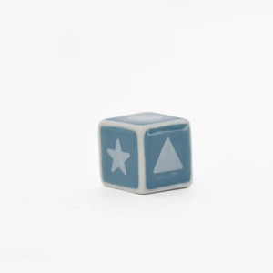 Frijol Cubo Azul - Porcelana