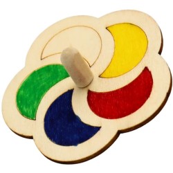 1 Peonza para colorear  7 cm - Madera. n1