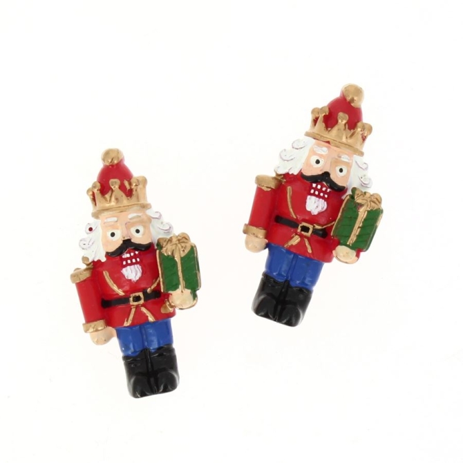 2 Pegatinas Cascanueces (6 cm) - Resina 