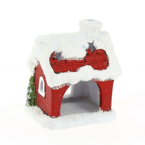 Portavelas Snowy House (13 cm) - Cermica