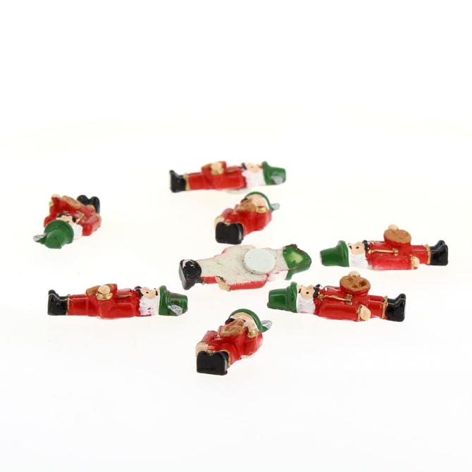 8 Mini Cascanueces - Pegatinas (3, 5 cm) - Resina 