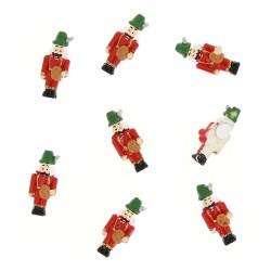 8 Mini Cascanueces - Pegatinas (3, 5 cm) - Resina. n1