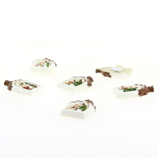 Mini Belenes - Pegatinas (3 cm) - Resina 