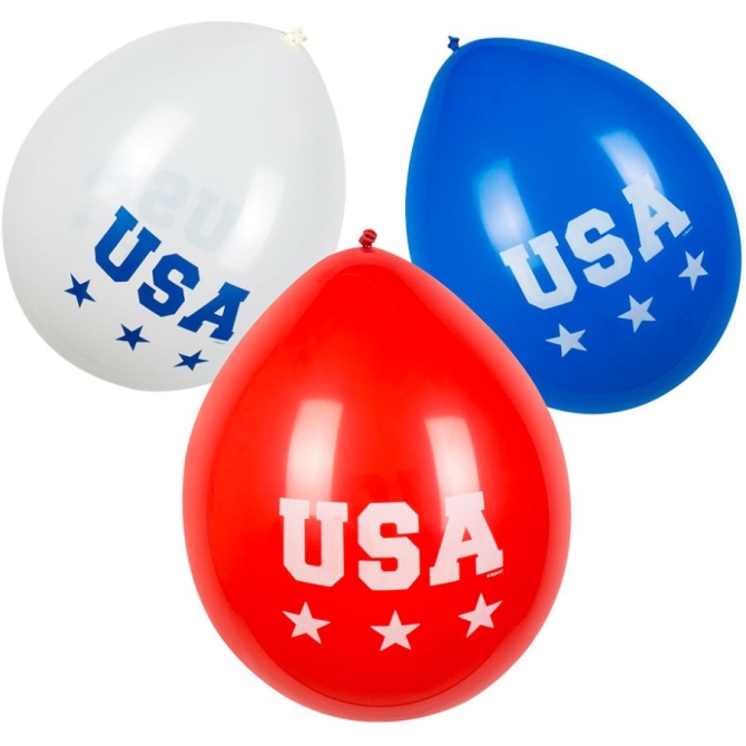 6 globos de fiesta americana 