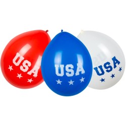 6 globos de fiesta americana. n1