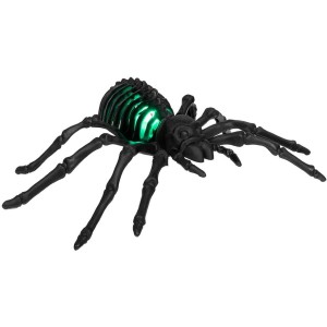 Esqueleto de araa LED negro - 22 cm
